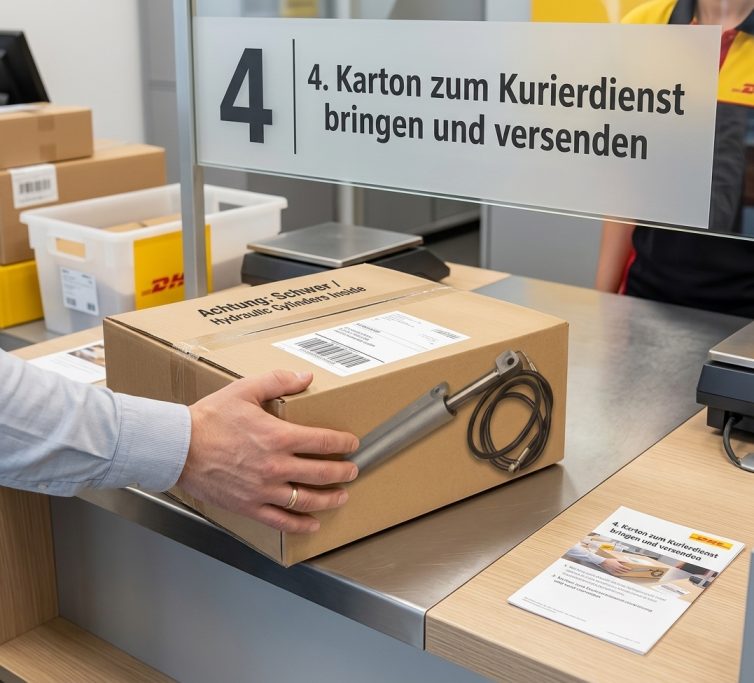 4. Versand des Hydraulikzylinder